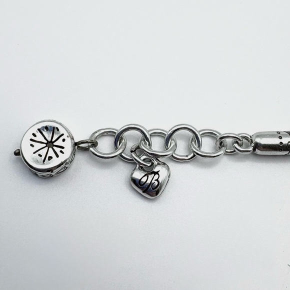 Brighton Stars, Hearts, and Chevron Patterned Silver-Plated Beaded Bracelet - Picture 8 of 8